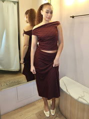 Ravello Skirt in Oxblood