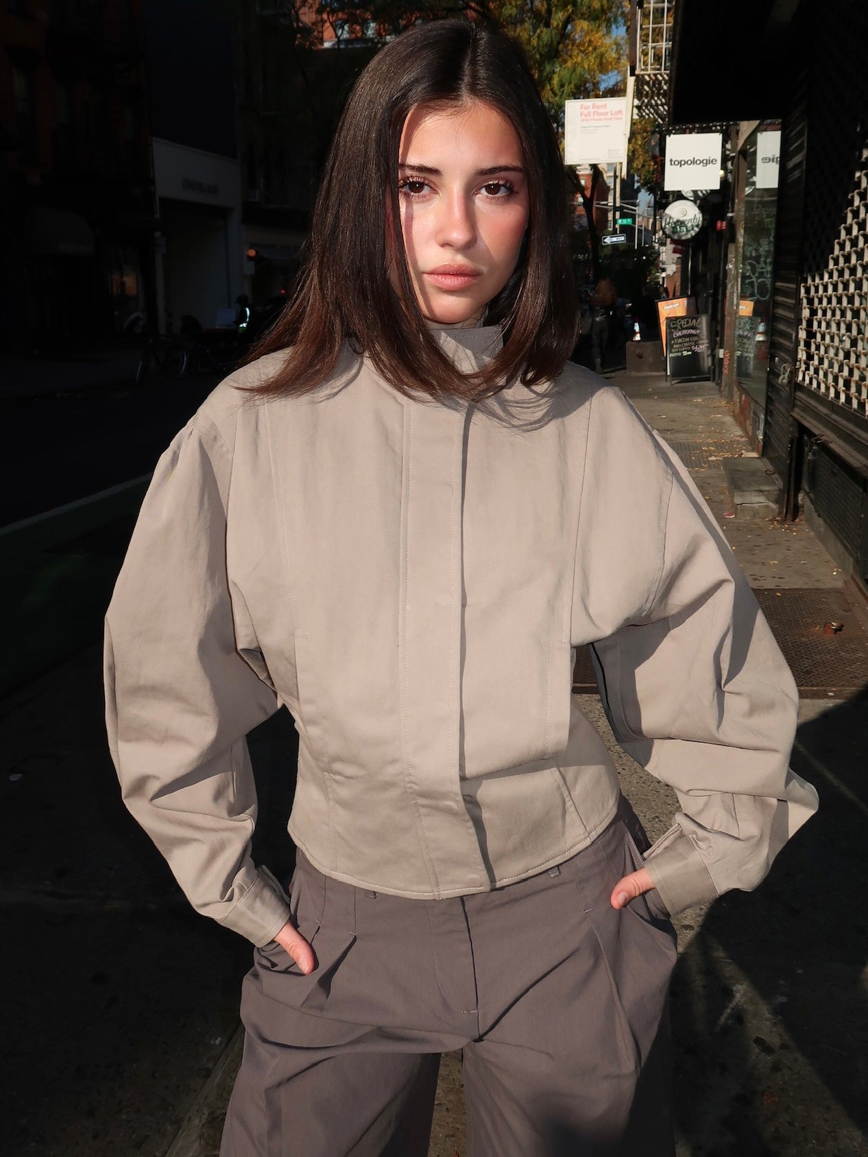 Globo Jacket in Light Grey