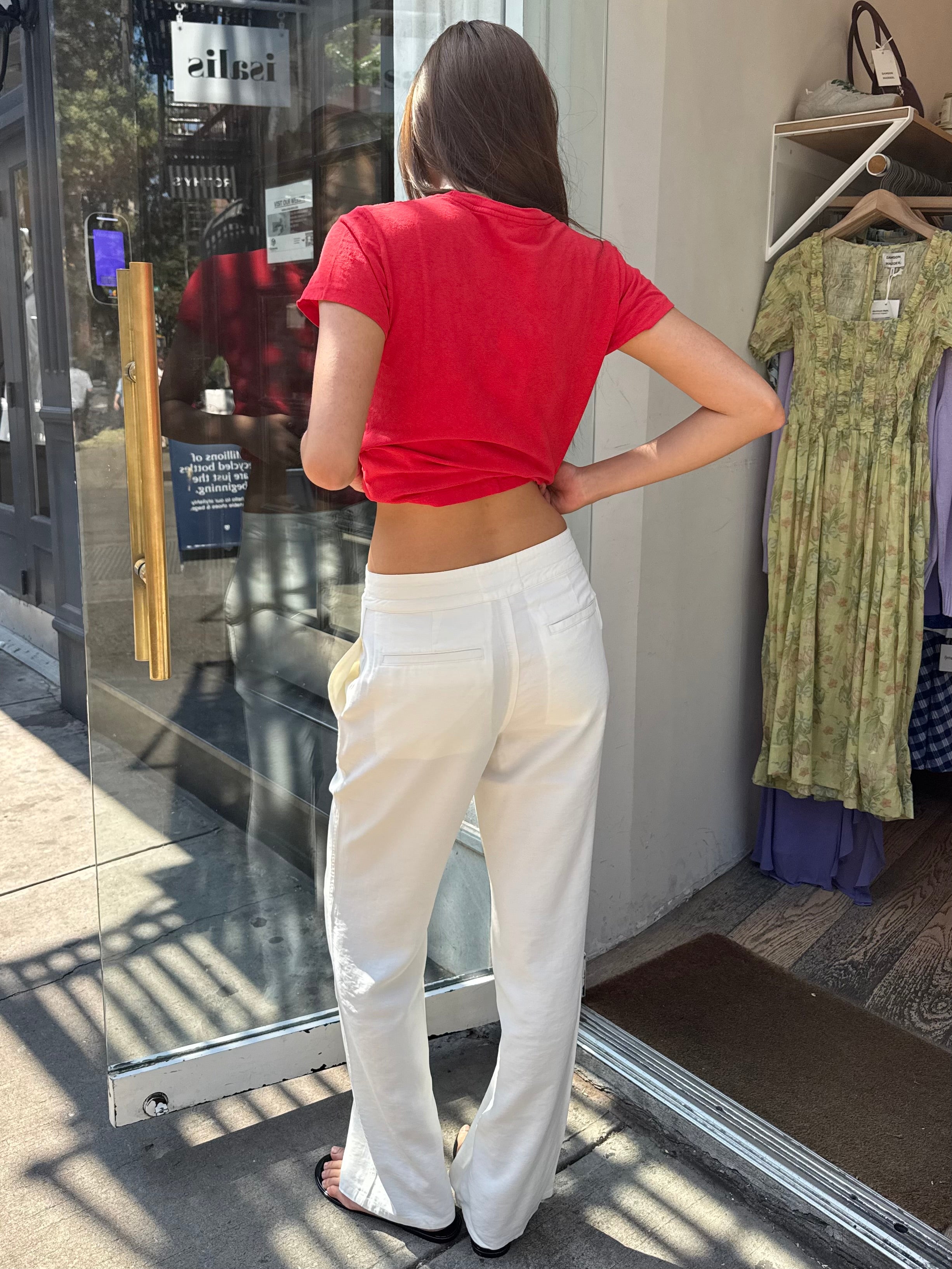 The Surf Pant in Vintage White