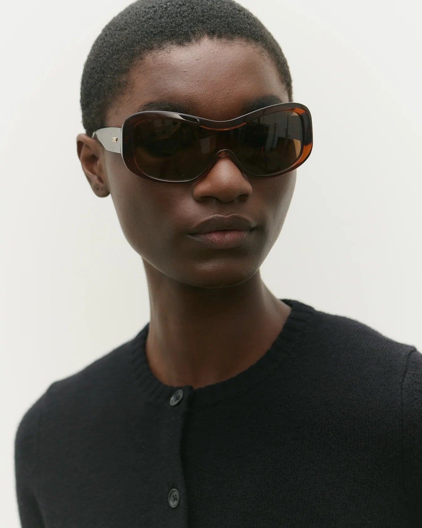Nina Transpartent Sunglasses in Rust