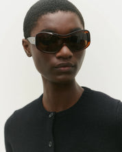 Nina Transpartent Sunglasses in Rust