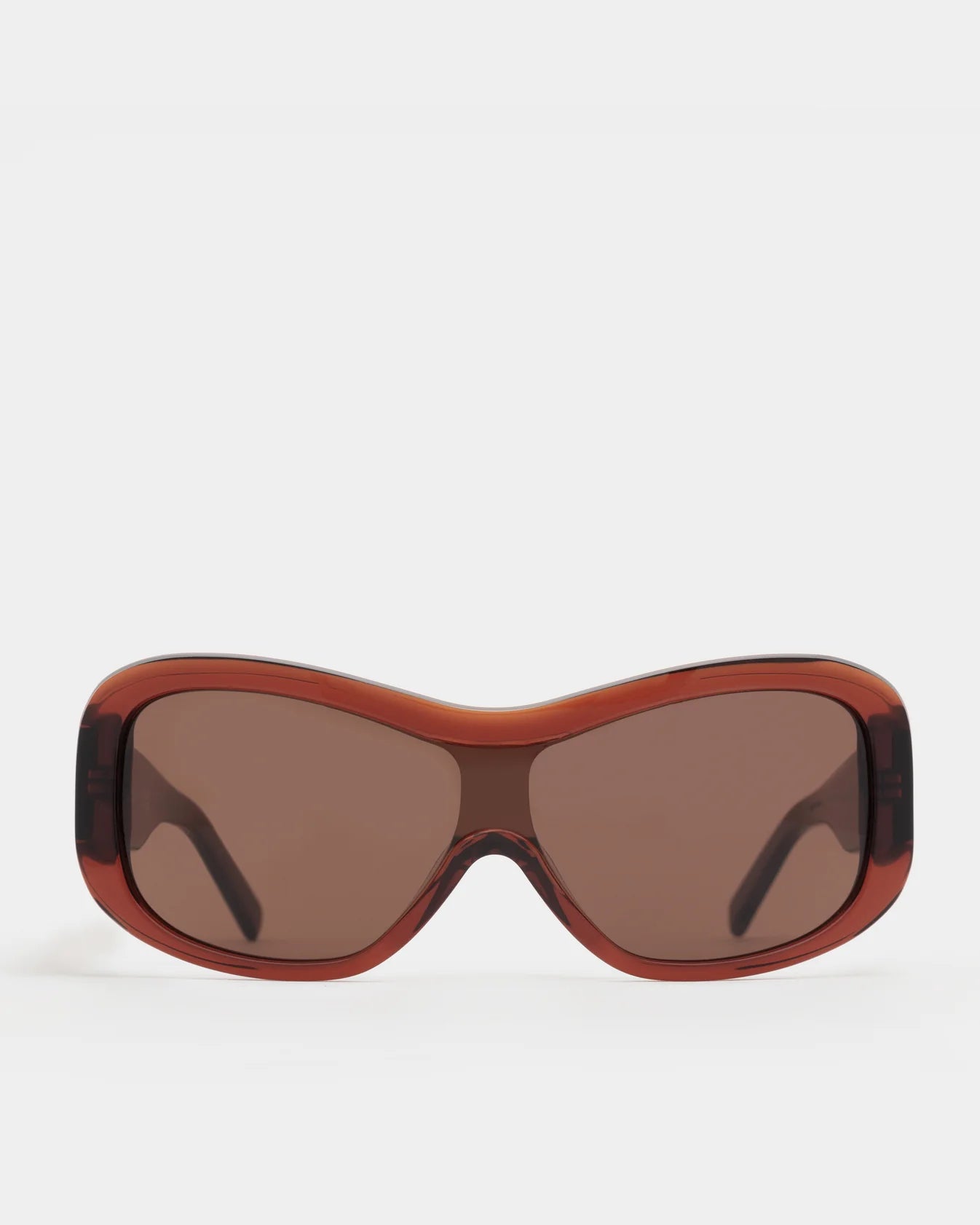 Nina Transpartent Sunglasses in Rust