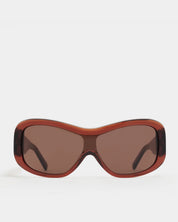 Nina Transpartent Sunglasses in Rust