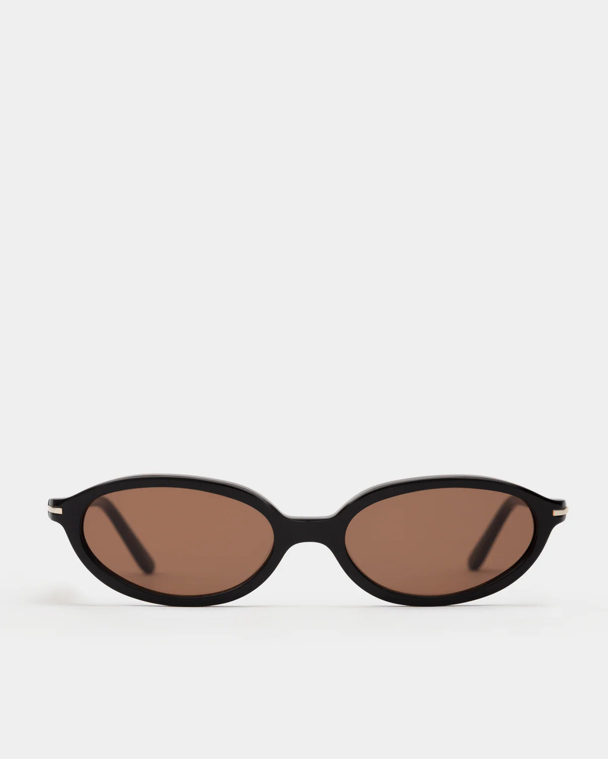 Noor Sunglasses in Transparent Mahogany/Blue Lens