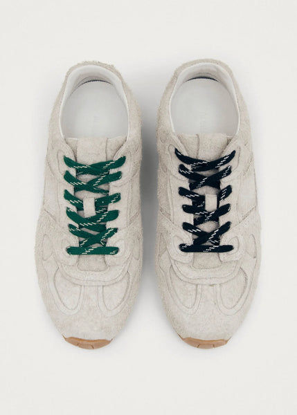 Tb.56 Suede Fuzzy Light Grey Leather Sneakers – Isalis