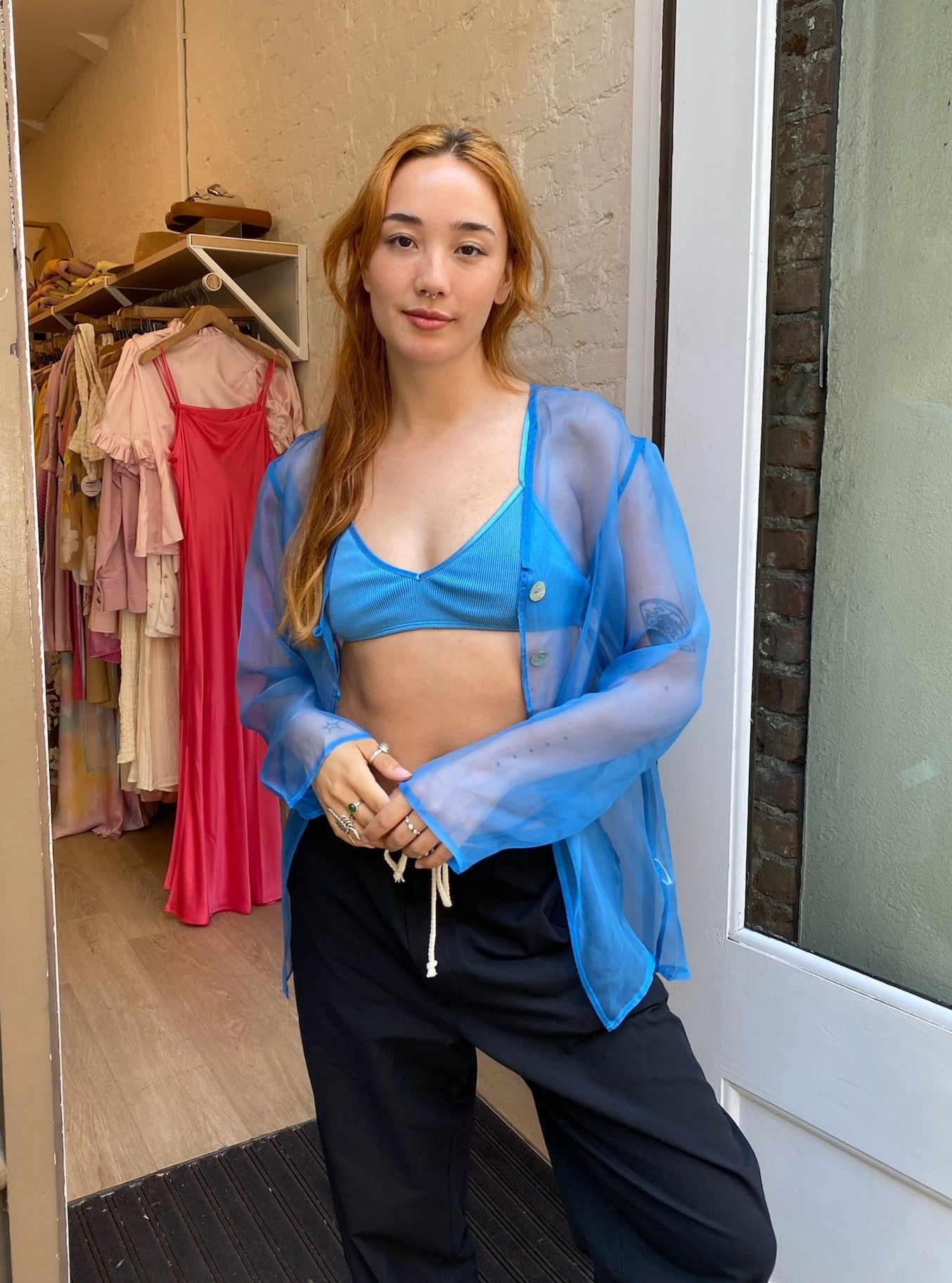 Rib Bralette in River