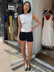 Venice Micro Shorts in Dark Denim