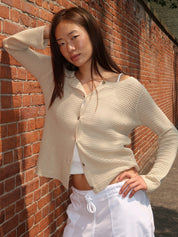 Lennon Cardigan in Beige