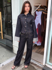 Bowery Low Rise Wide Leg Jean in Indigo