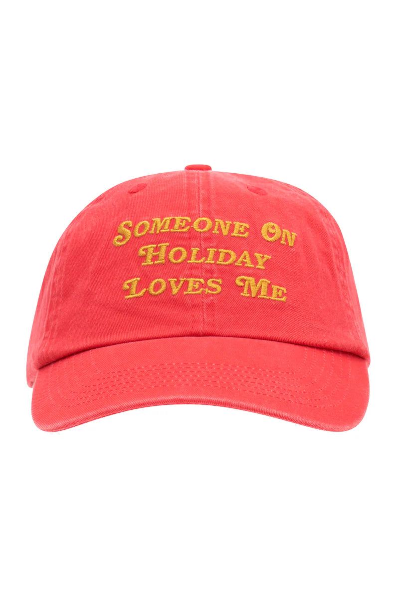 Someone On Holiday Cap in Red