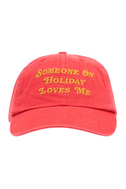 Someone On Holiday Cap in Red