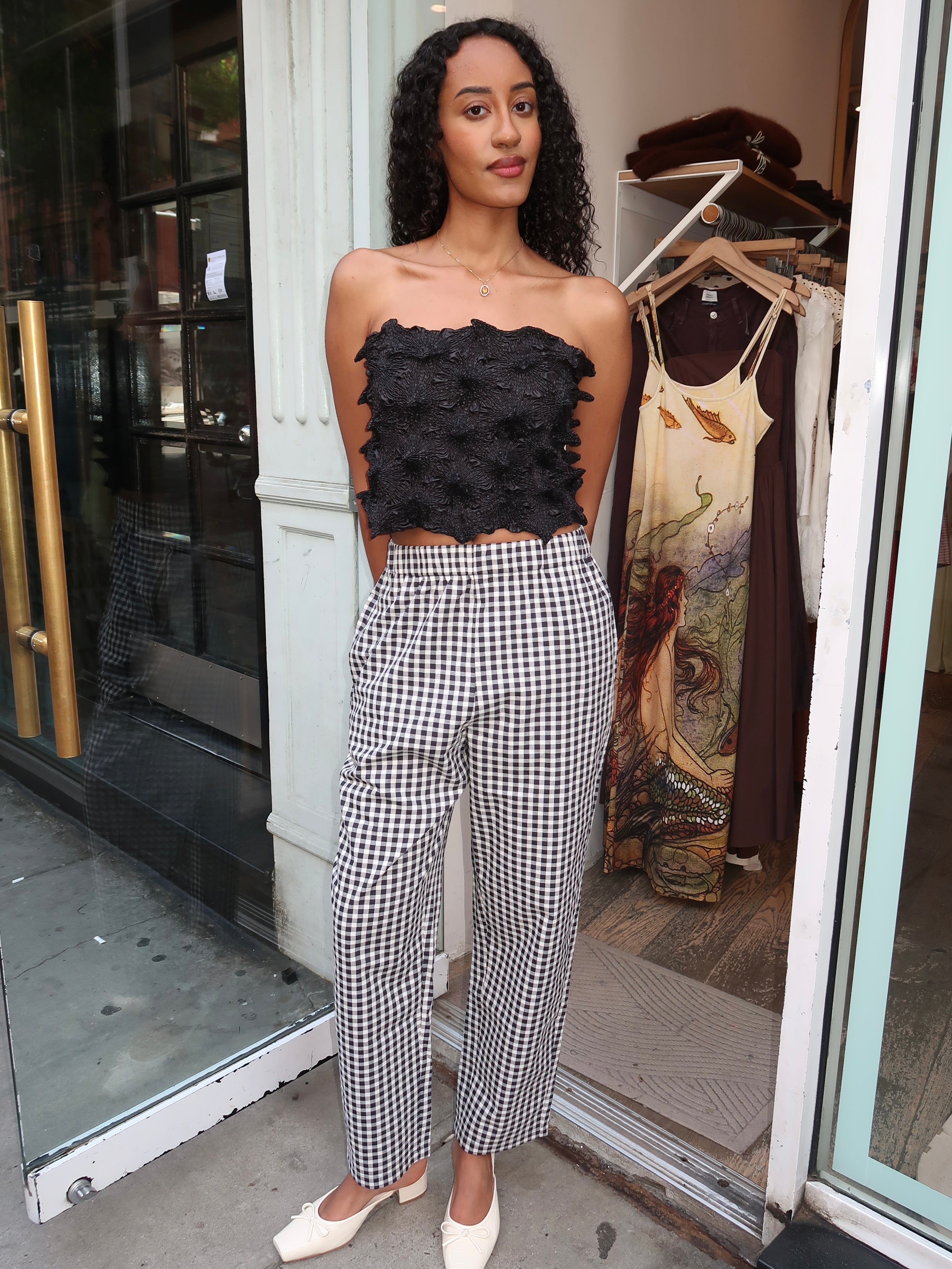 Cep Pants in Black Gingham