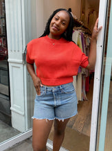 Load image into Gallery viewer, Pattie Knit Top in Red
