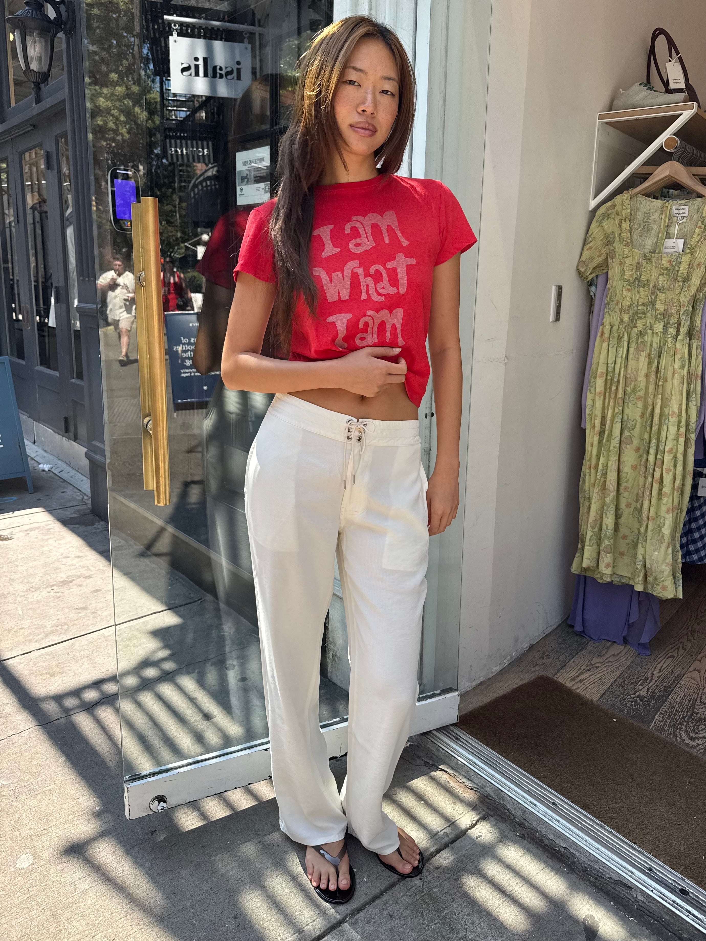 The Surf Pant in Vintage White