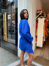 Load image into Gallery viewer, Mantra Dress Cover-Up in Sicilian Blue
