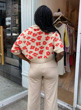 Load image into Gallery viewer, Pattie Knit Top in Red Flowers
