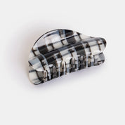 Juno Claw in Black + White Plaid