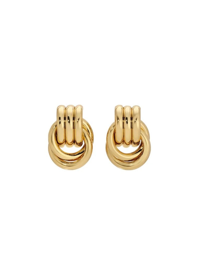 Baby Knot Earrings in Gold