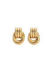 Baby Knot Earrings in Gold
