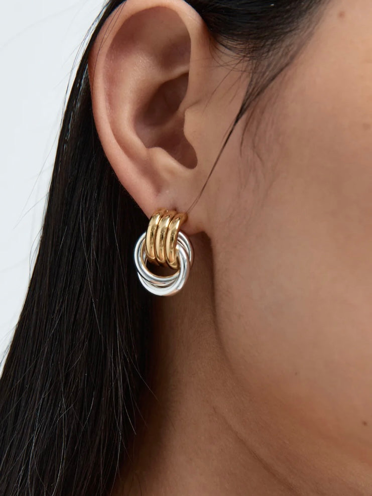 Baby Knot Earrings in Mixed