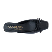 Geneva Heel in Black Croc