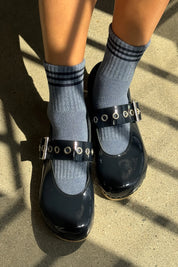 Girlfriend Socks in Indigo