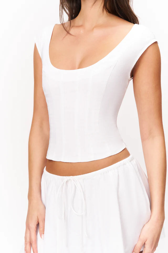 Leila Top in White