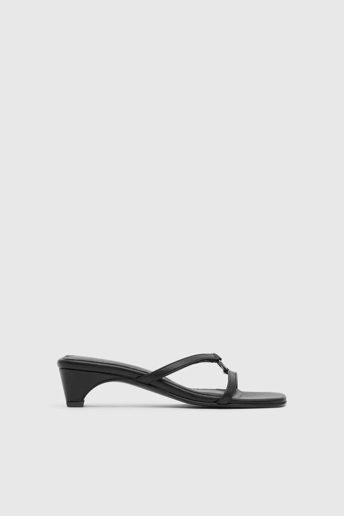 Multi Strap Heel in Black
