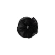 Organza Silk Scrunchie in Black