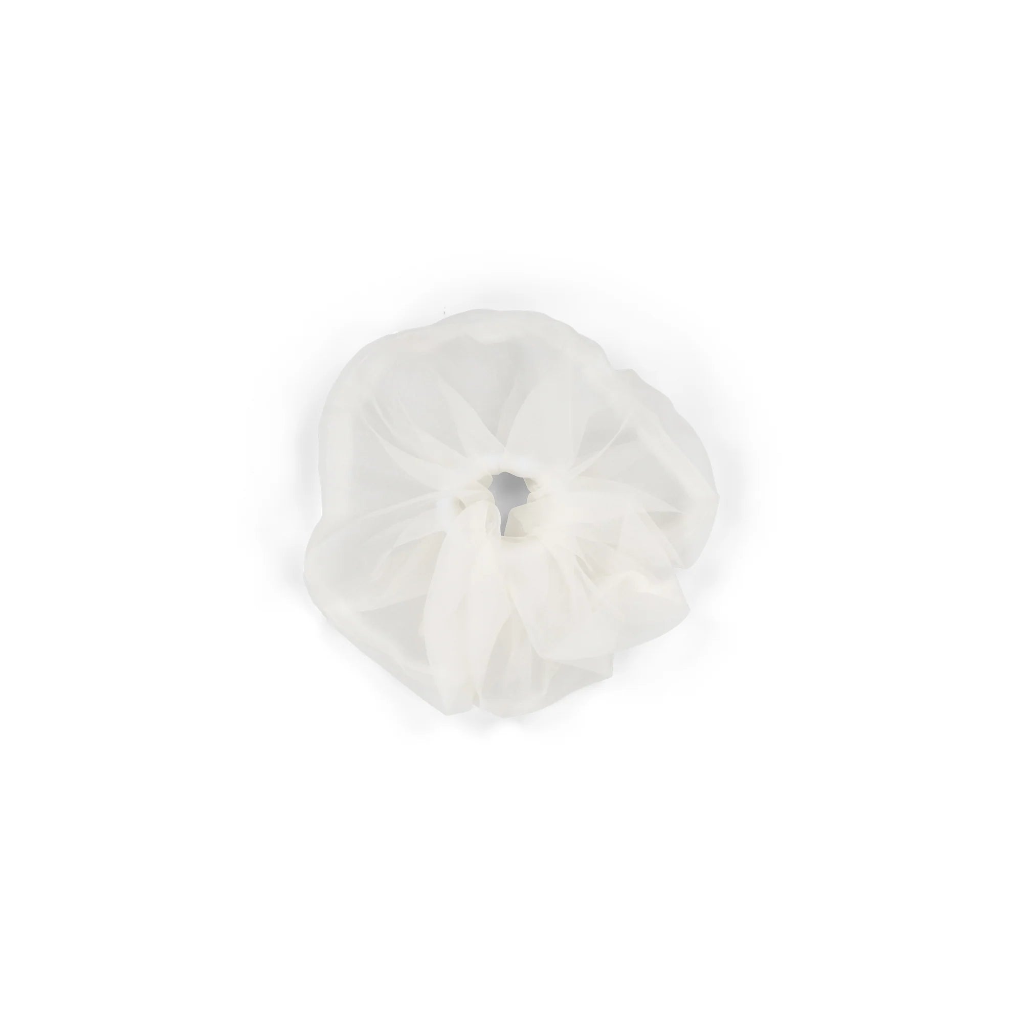 Organza Silk Scrunchie in Ivory