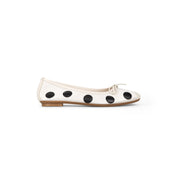 Harmony Ballerinas in Ivory & Black Polkadots