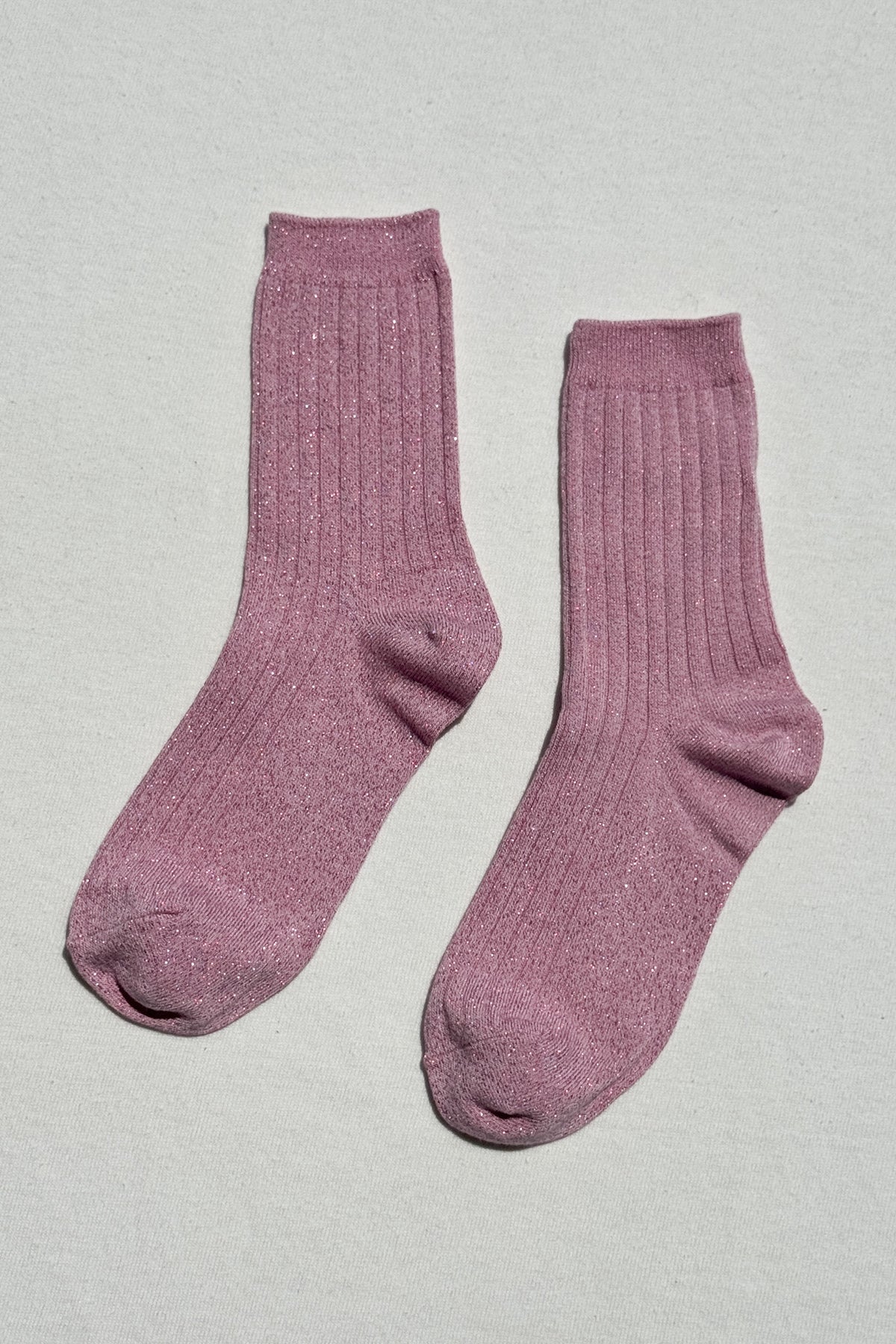 Her Socks Modal Lurex in Sparkling Rose