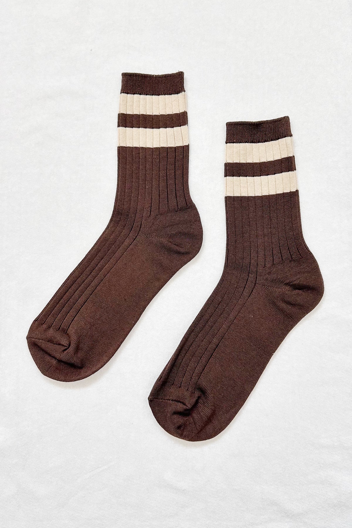 Her Socks in Varsity Espresso