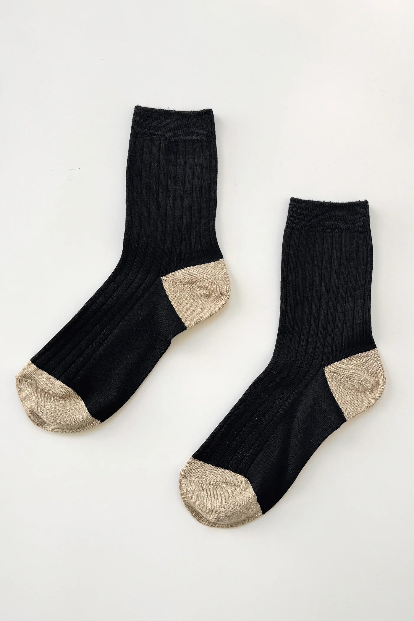 Her Glow Socks in Black/Gold