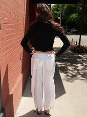 The Pop Drawstring Cargo Pant in Powder