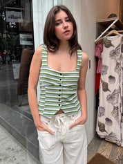 Dempsey Tank Top in Green