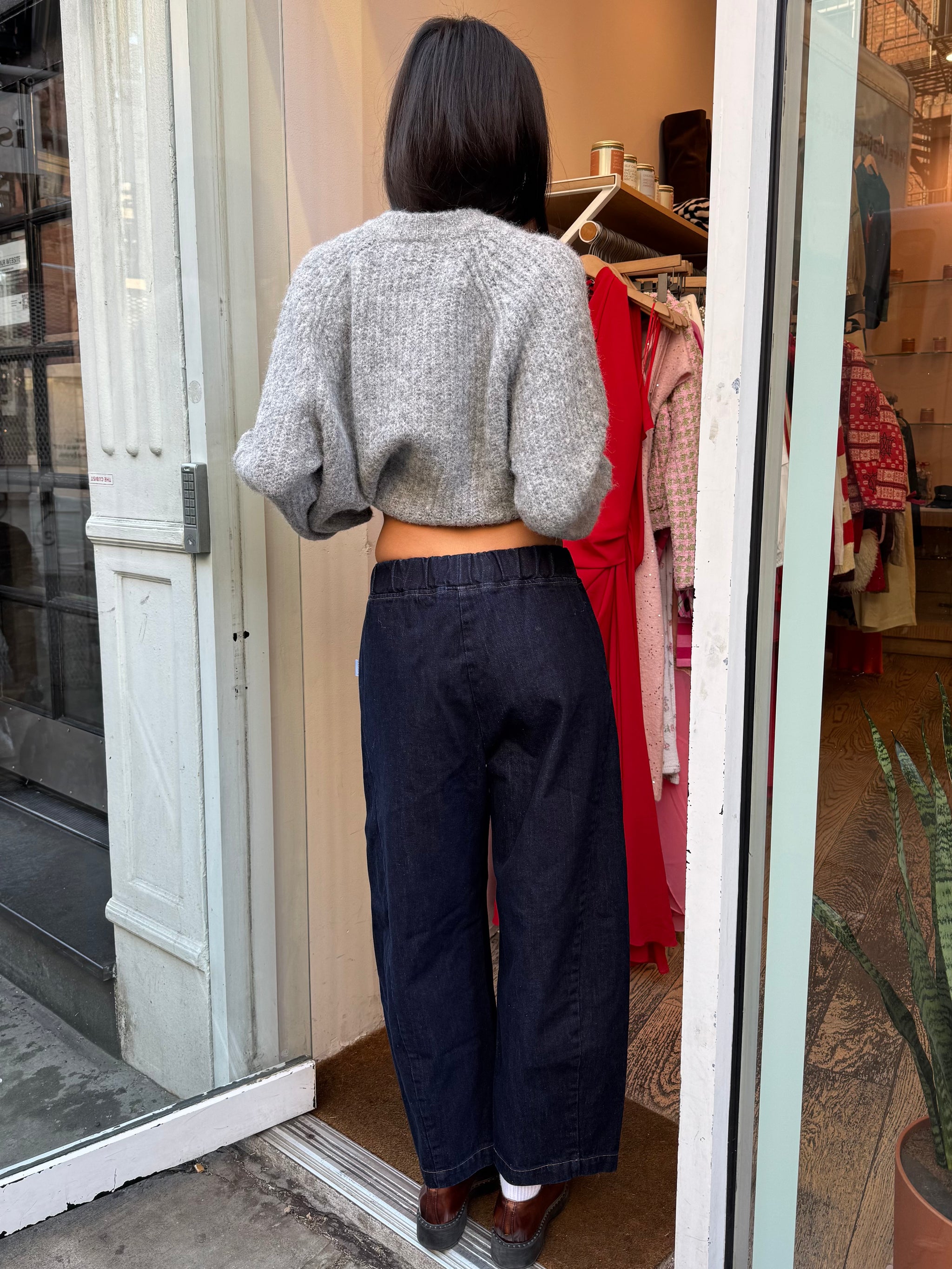 【Anyone more】Arc Raw Denim Hook Wide Pants Arc Pants in Raw Denim – Isalis