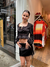 Load image into Gallery viewer, Lotus Lace Set in Black
