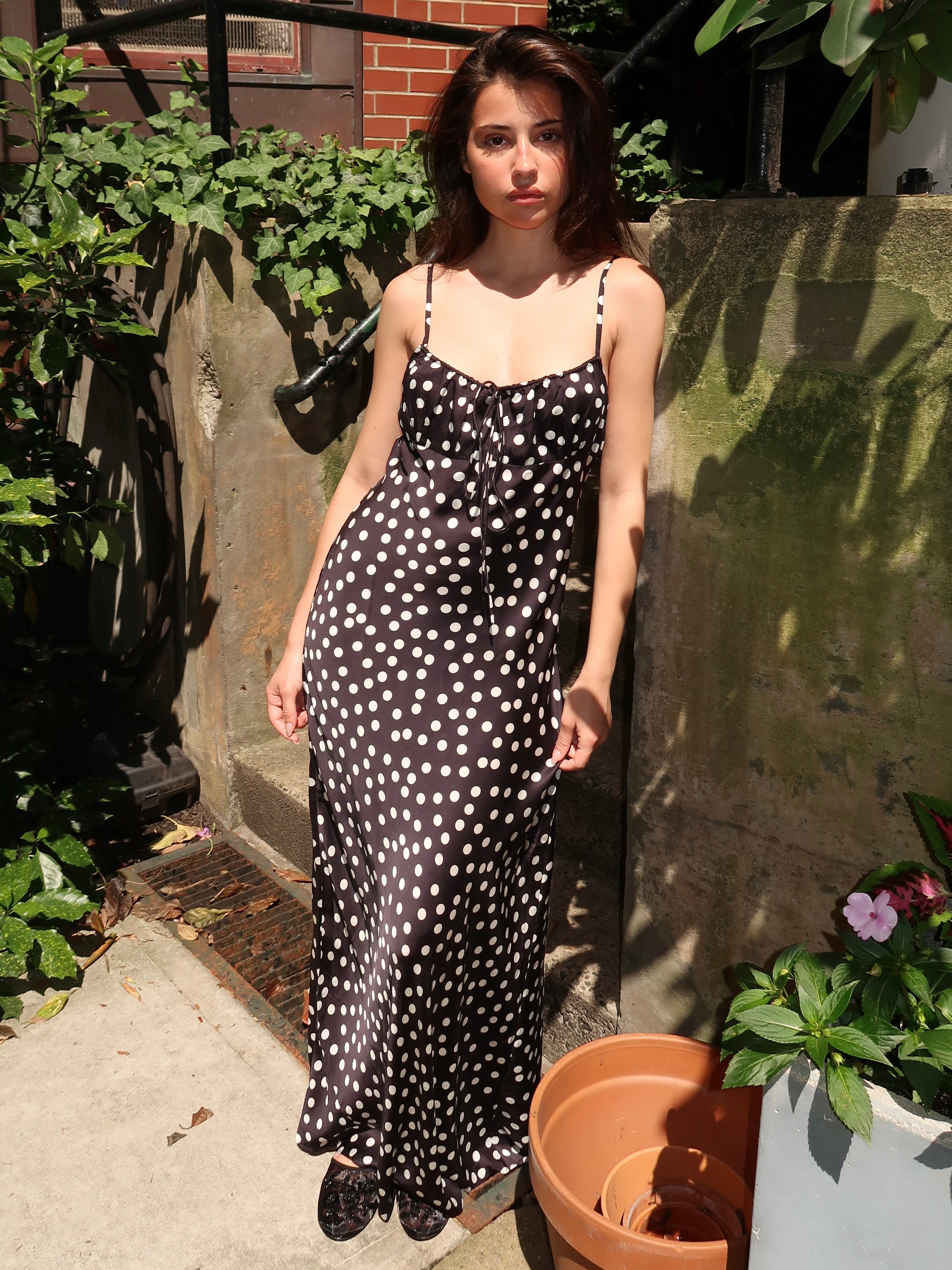 Leslie Amon Slip Dress in Black