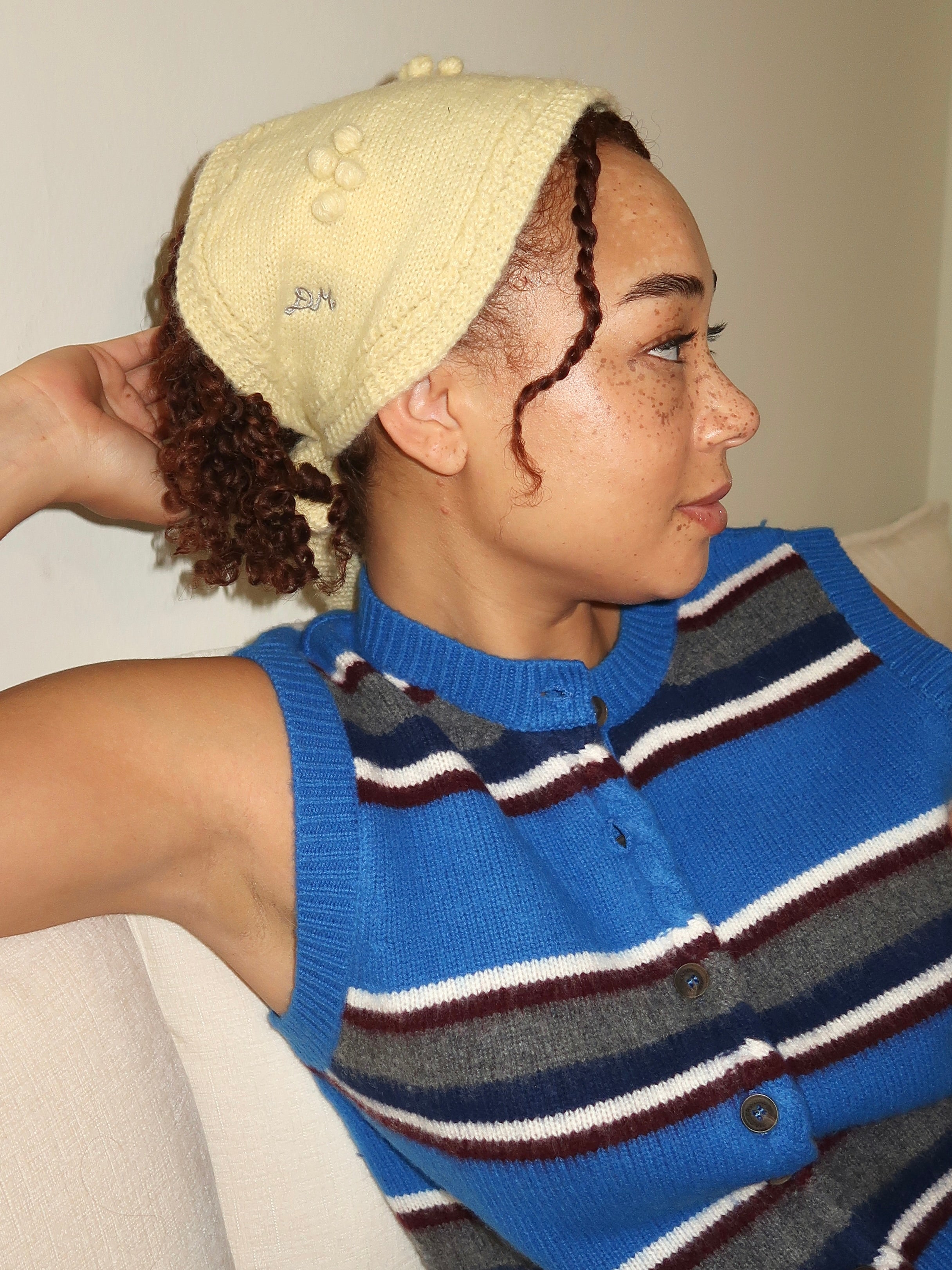 Mini Bonnet in Butter