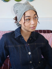 Mini Bonnet in Grey Marl