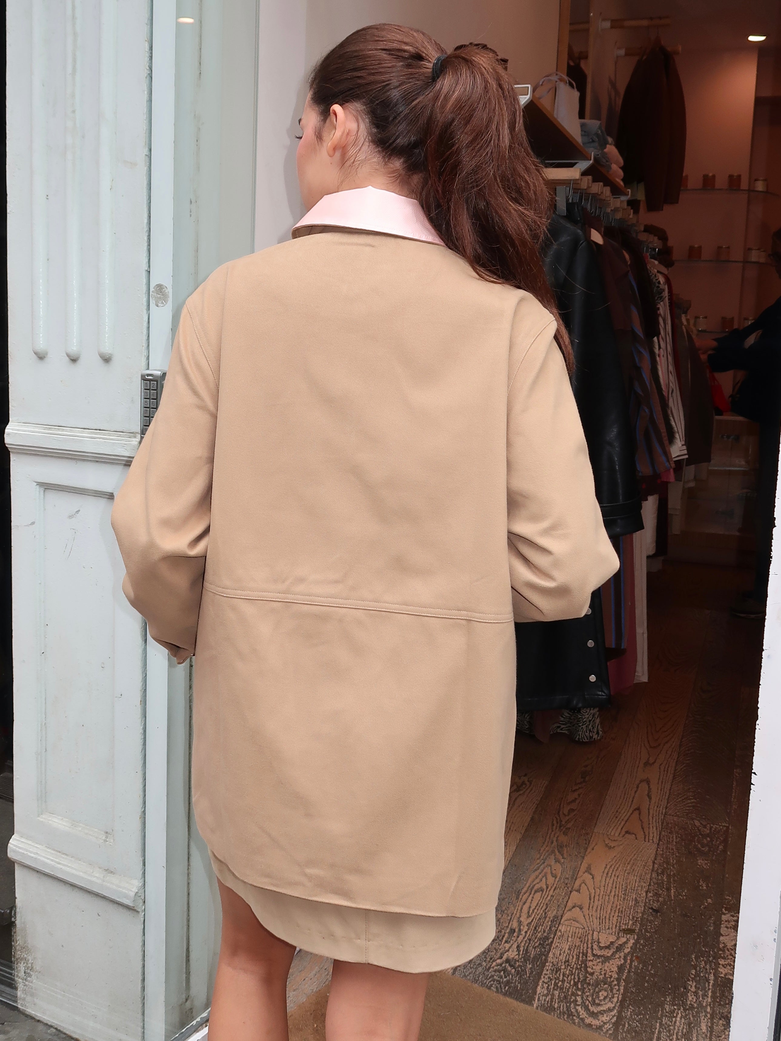 The Chino Contrast Jacket in Ballerina Khaki