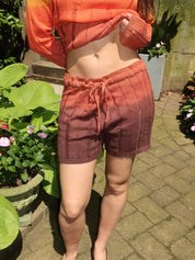 Sunset Knit Ripped Short in Sunset