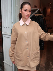 The Chino Contrast Jacket in Ballerina Khaki