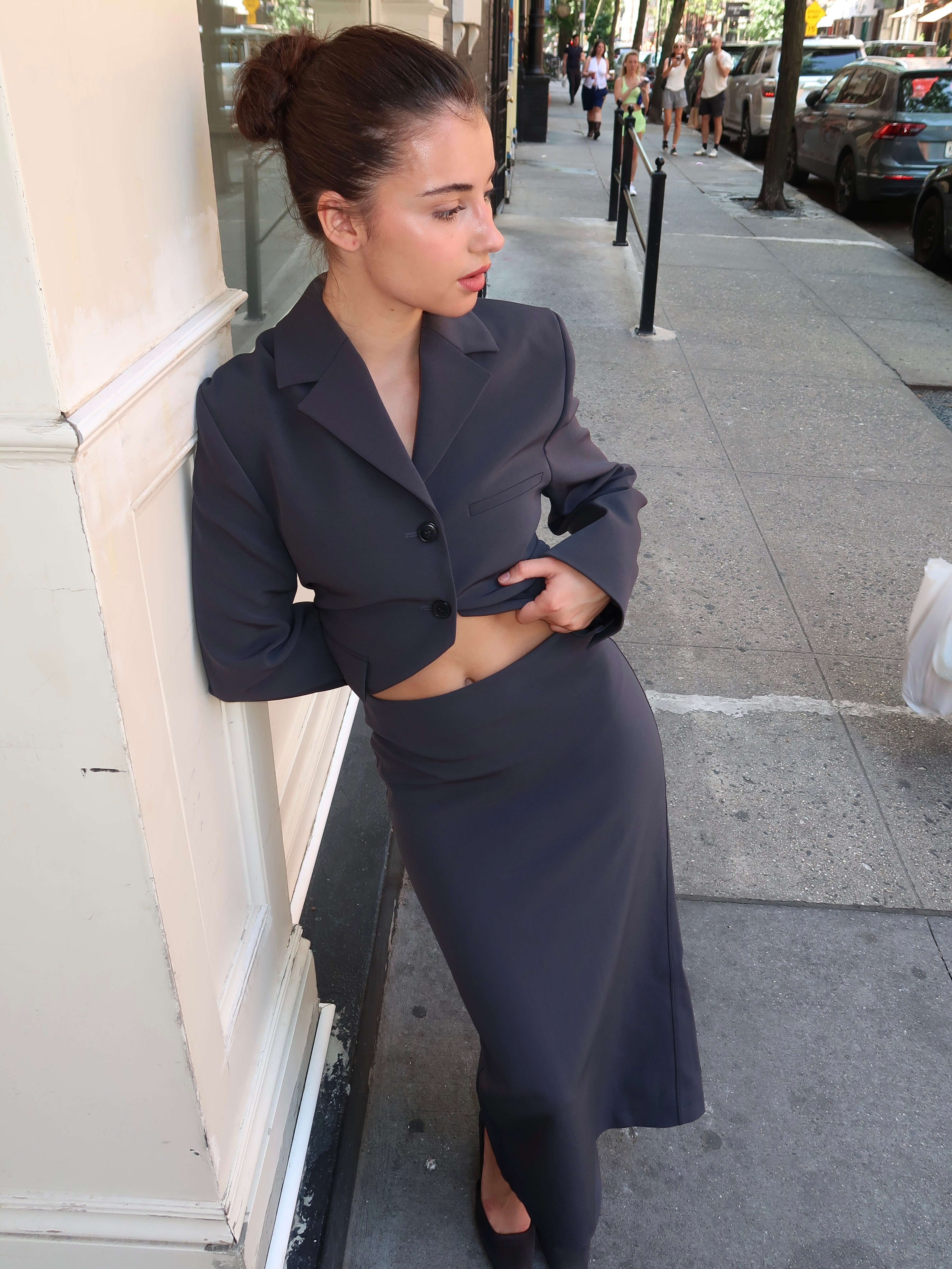 Nya Skirt in Dusty Blue