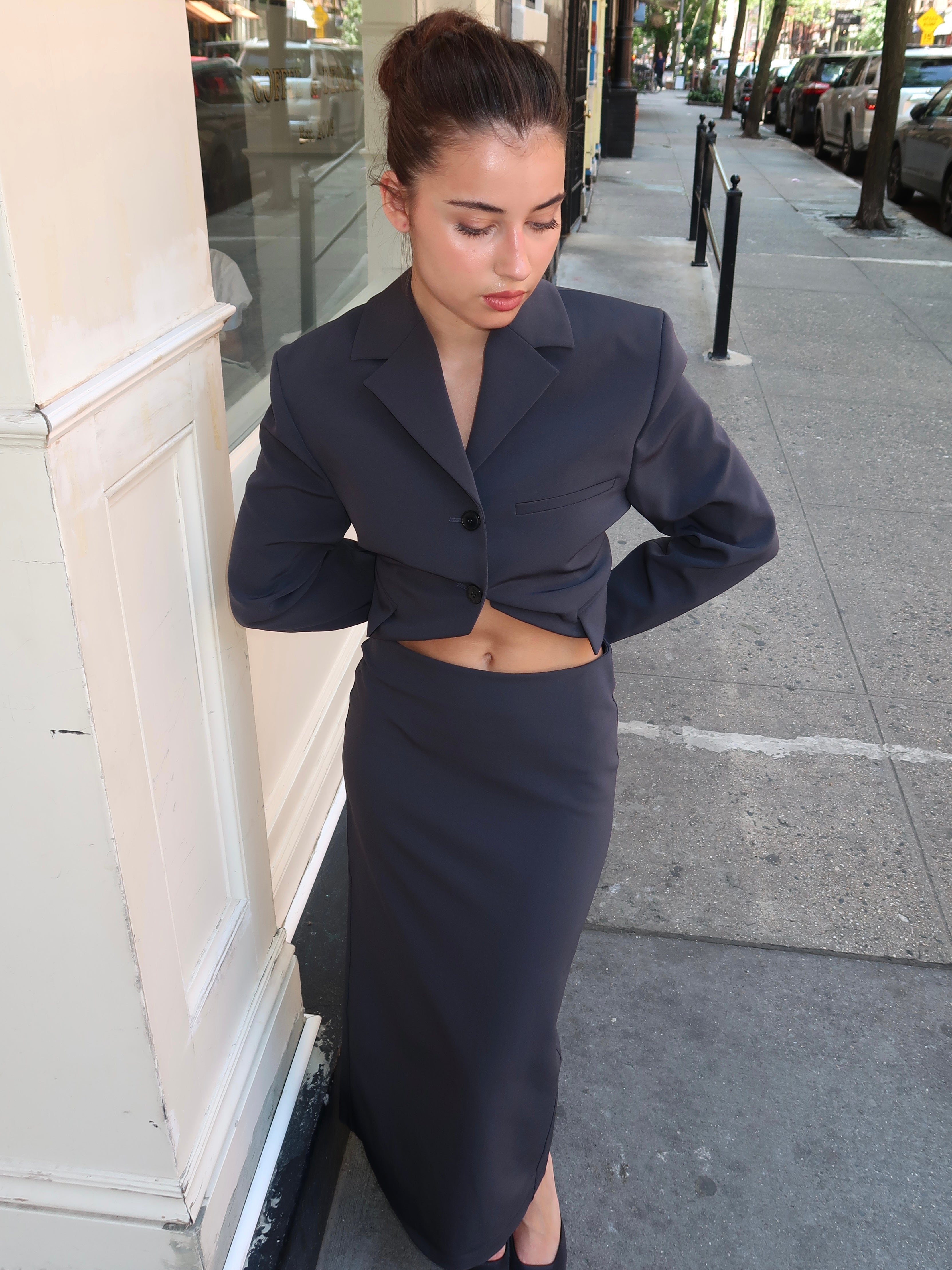 Nya Skirt in Dusty Blue
