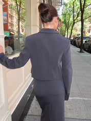 Sinead Jacket in Jersey Blue