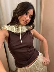 Ciel Blouse in Chocolate