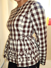 Madison Blouse in Butter Gingham