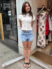 Abita Curved Hem Short in Blaire